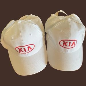 2 White Kia caps 🧢